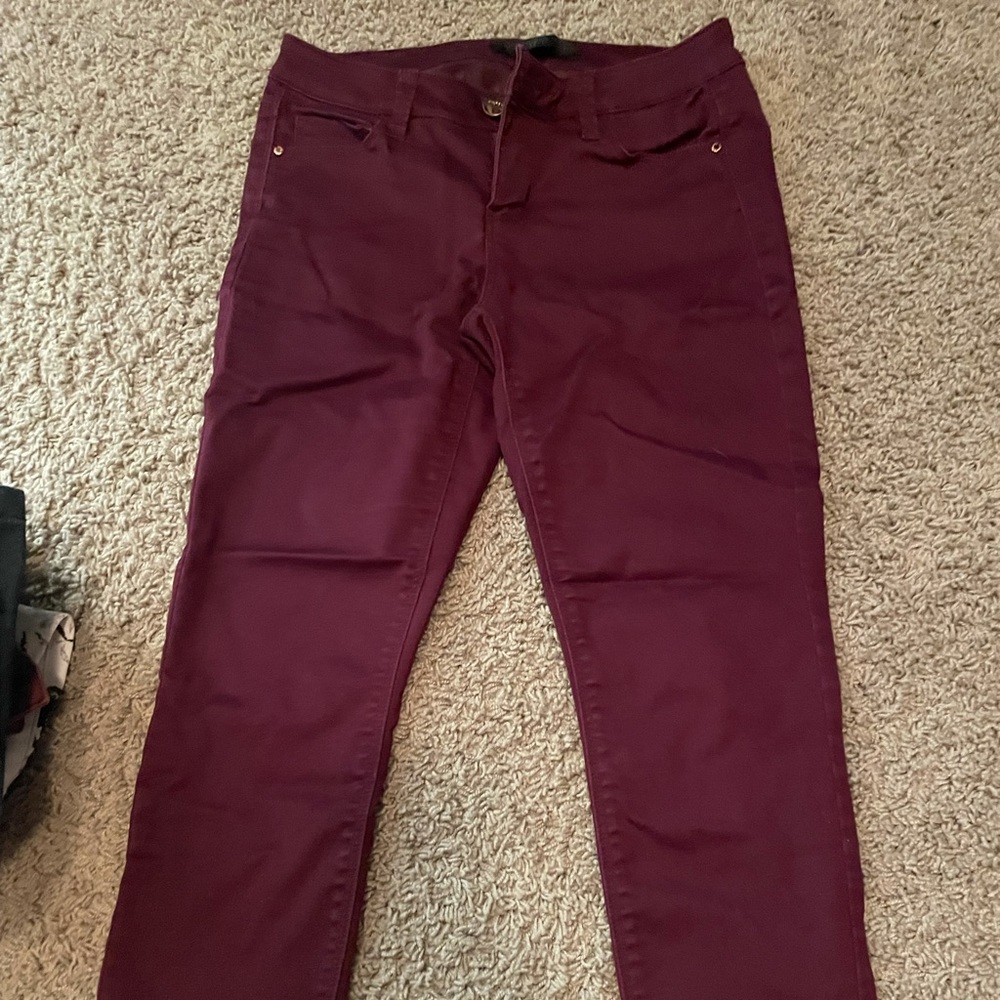 Tinsel purple/red skinny pants
